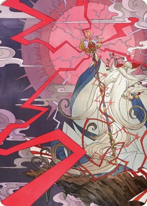 Summon: Esper Ramuh Art Card [FINAL FANTASY Art Series] | Cards and Coasters CA