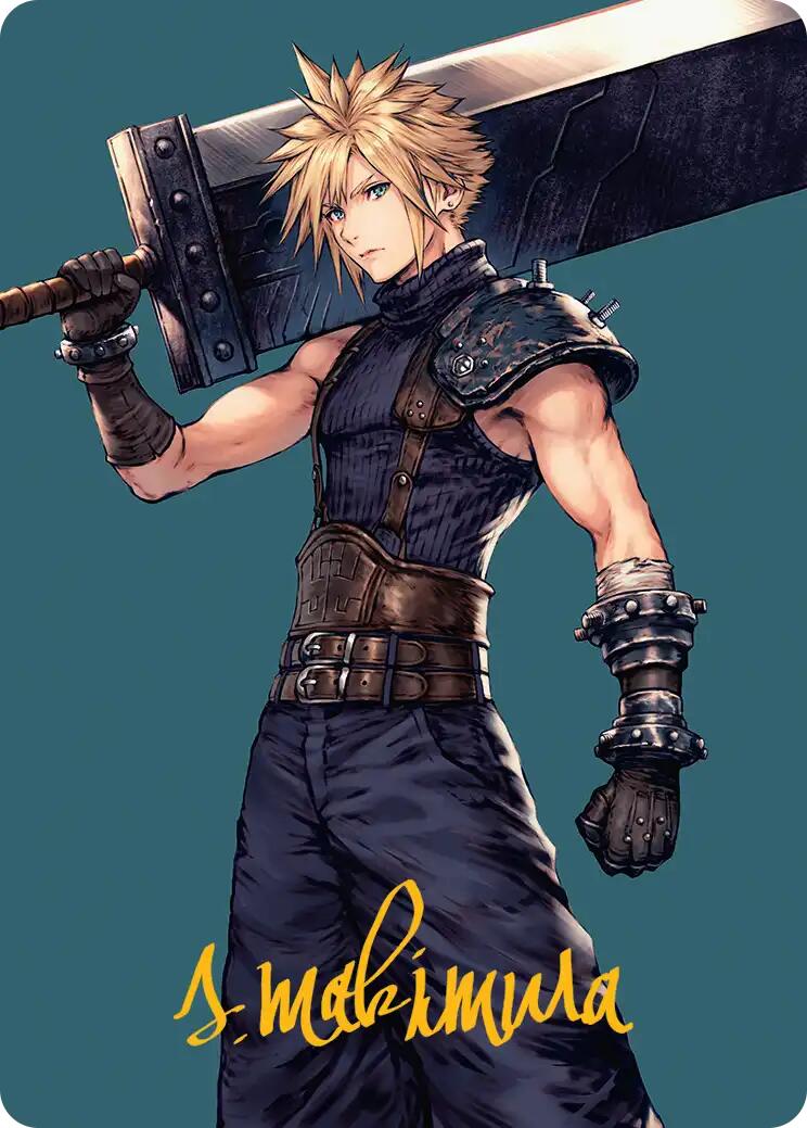 Cloud, Ex-SOLDIER Art Card (Gold-Stamped Signature) [FINAL FANTASY Art Series] | Cards and Coasters CA