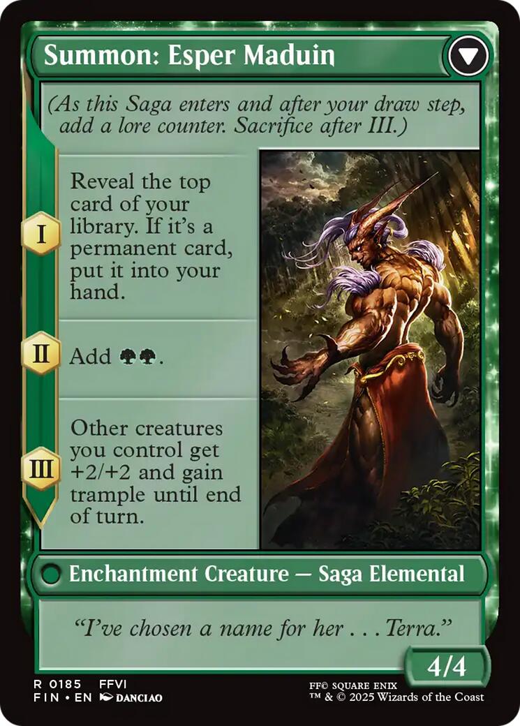 Esper Origins // Summon: Esper Maduin [FINAL FANTASY] | Cards and Coasters CA