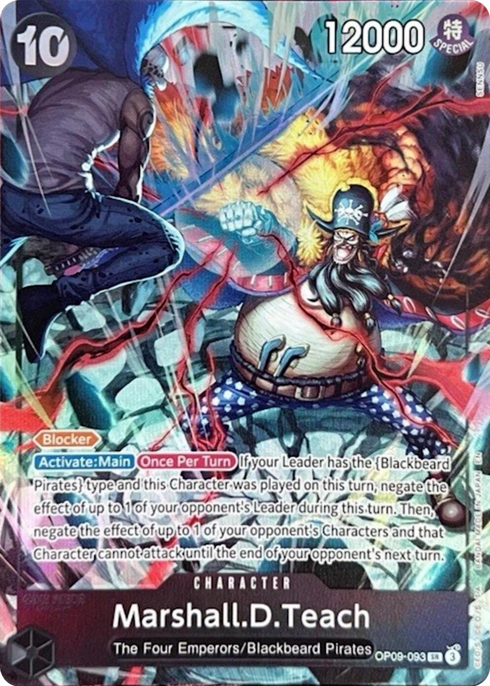 Marshall.D.Teach (English Version 2nd Anniversary Set) [One Piece Promotion Cards] | Cards and Coasters CA