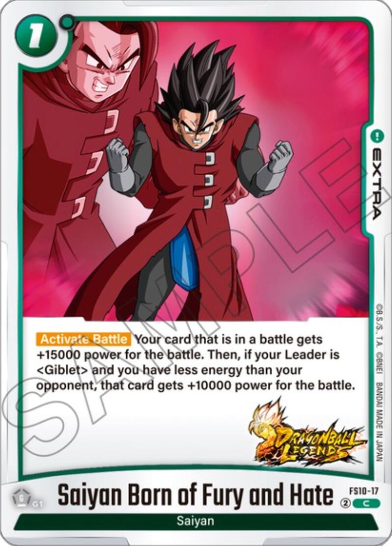 Saiyan Born of Fury and Hate [Starter Deck: Giblet] | Cards and Coasters CA