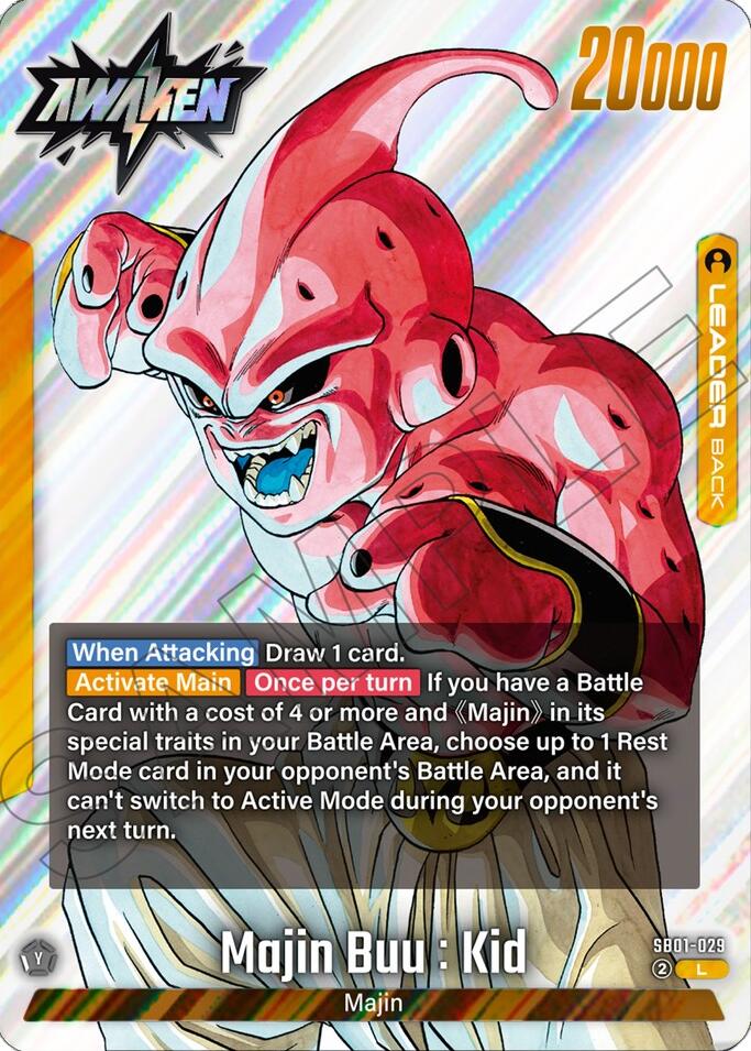 Majin Buu : Evil (SB01-029) [Manga Booster 01] | Cards and Coasters CA