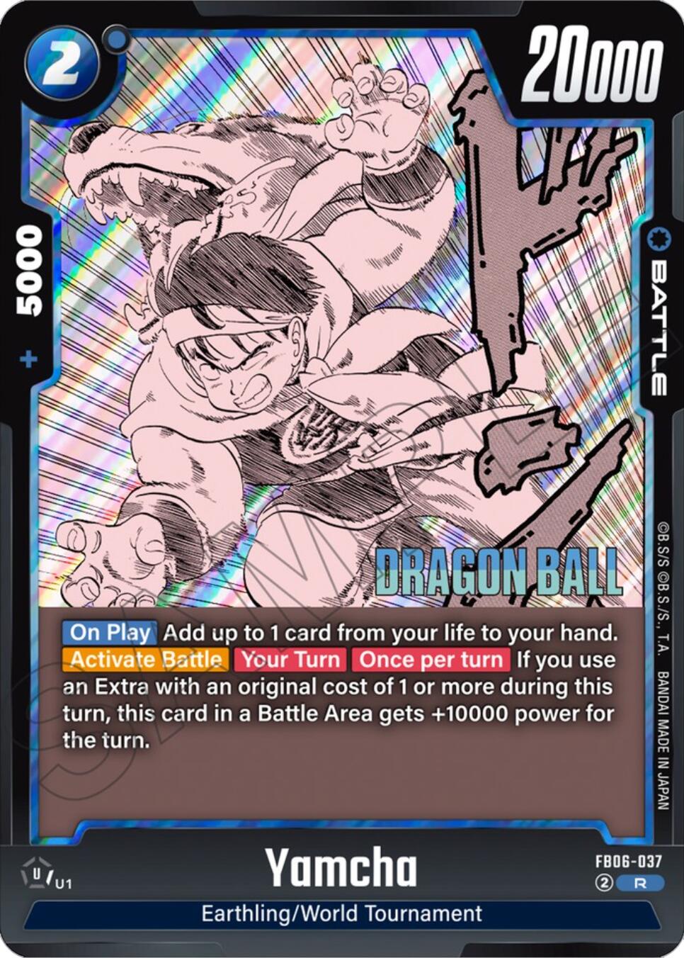 Yamcha [Manga Booster 01] | Cards and Coasters CA