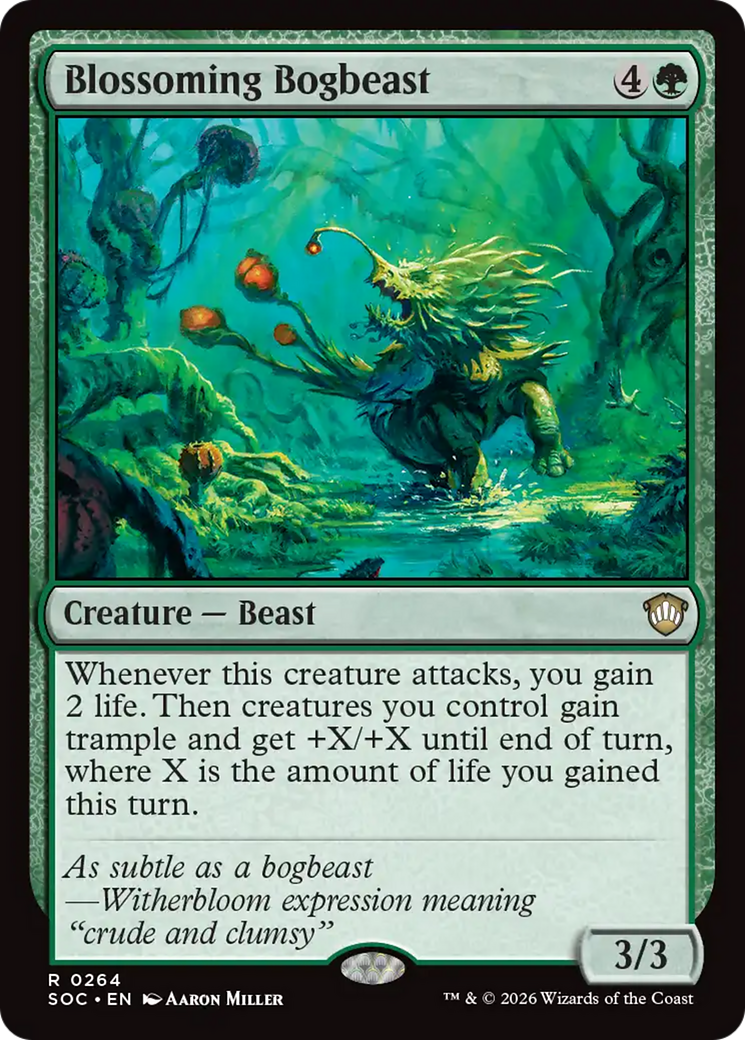 Blossoming Bogbeast [Secrets of Strixhaven Commander] | Cards and Coasters CA