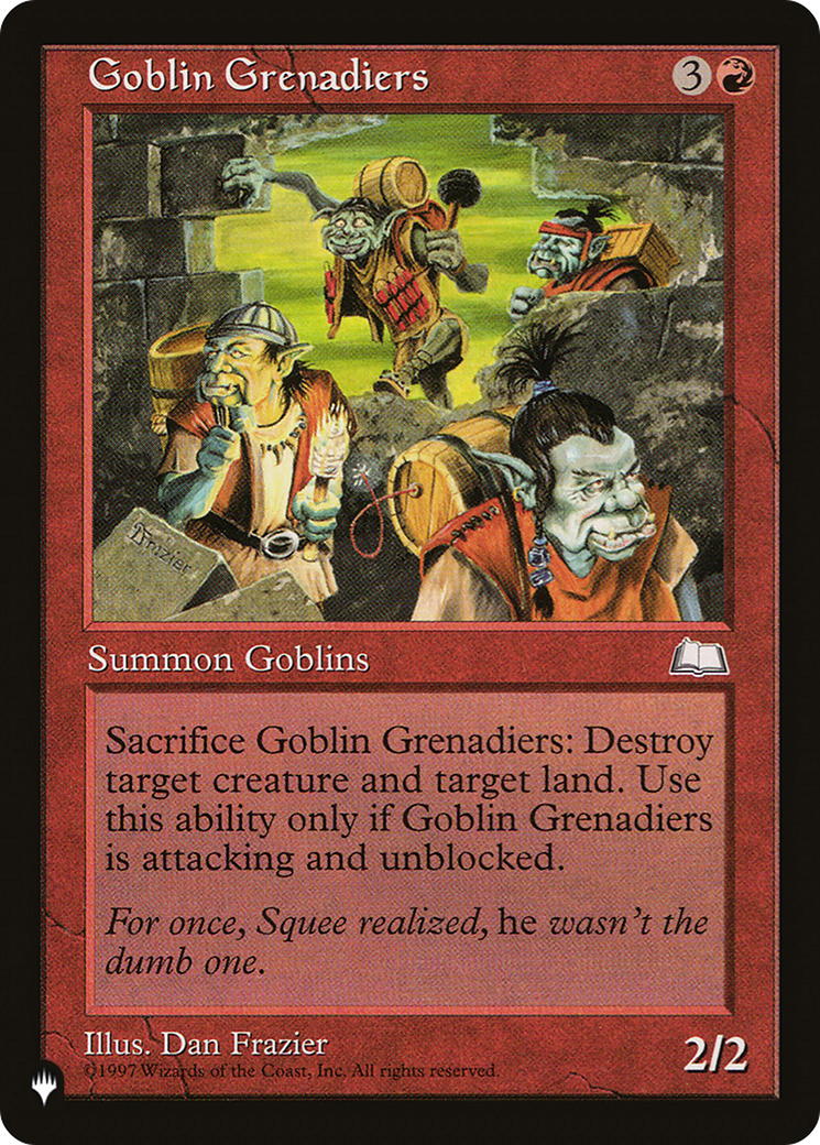 Goblin Grenadiers [The List Reprints] | Cards and Coasters CA