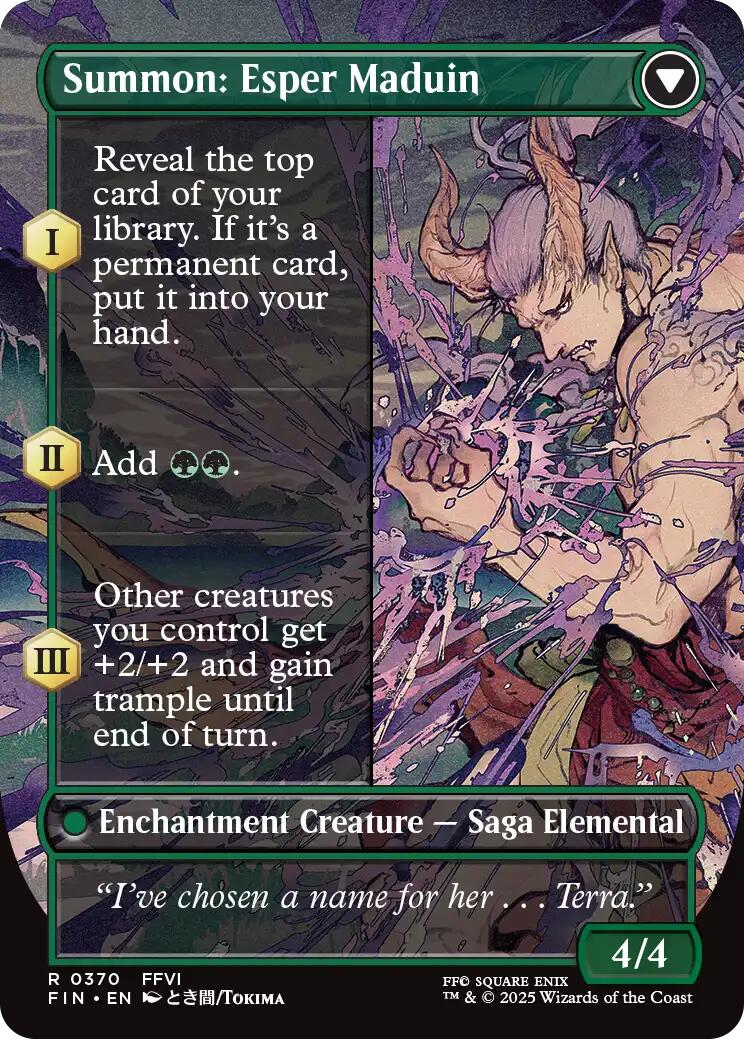 Esper Origins // Summon: Esper Maduin (Borderless) [FINAL FANTASY] | Cards and Coasters CA