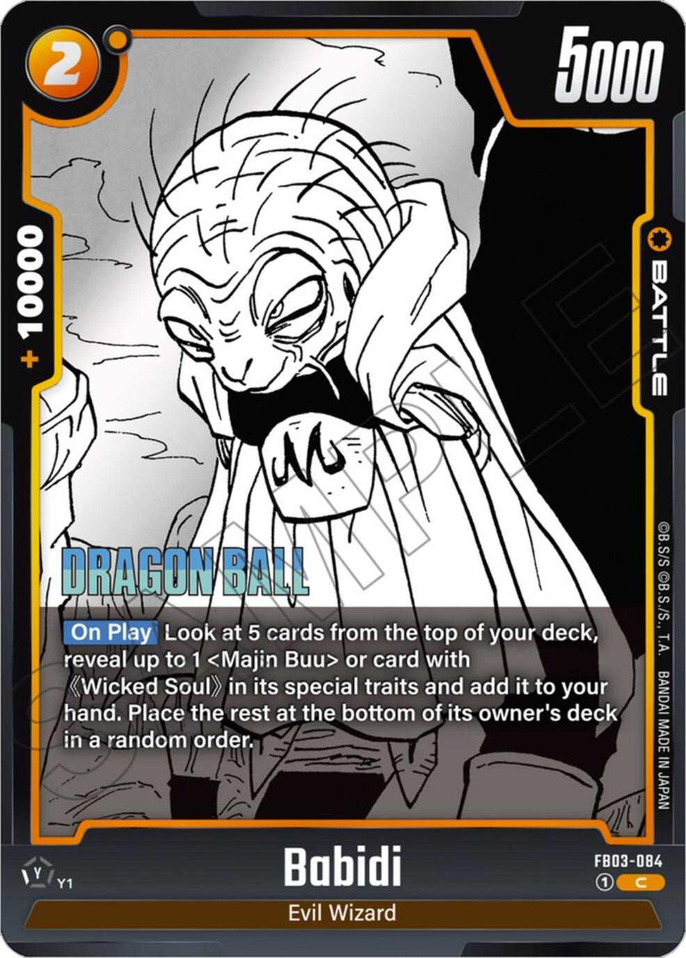Babidi [Manga Booster 01] | Cards and Coasters CA