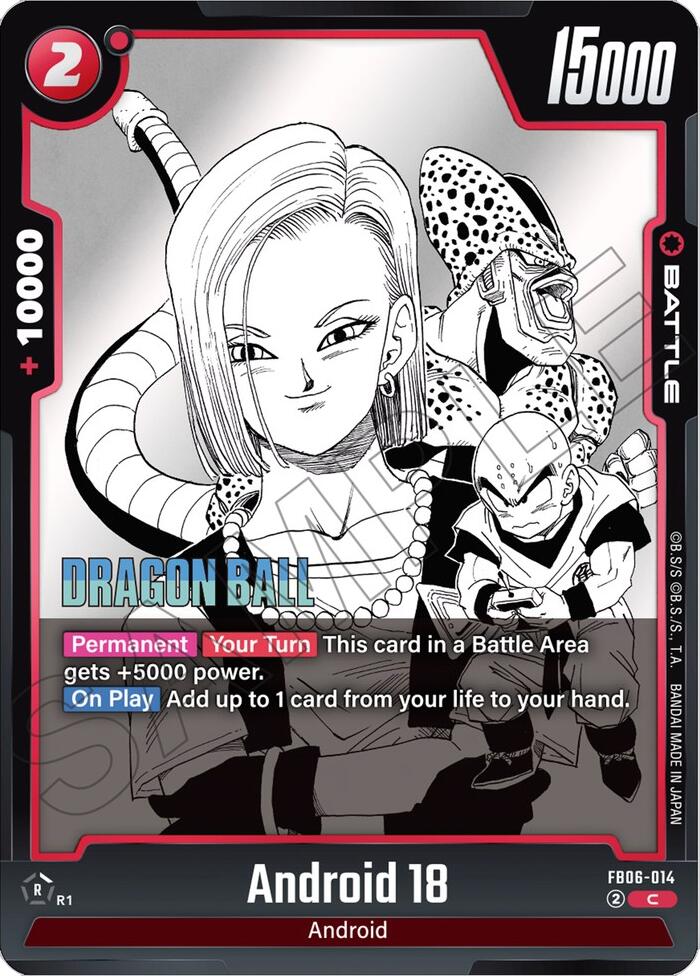 Android 18 [Manga Booster 01] | Cards and Coasters CA