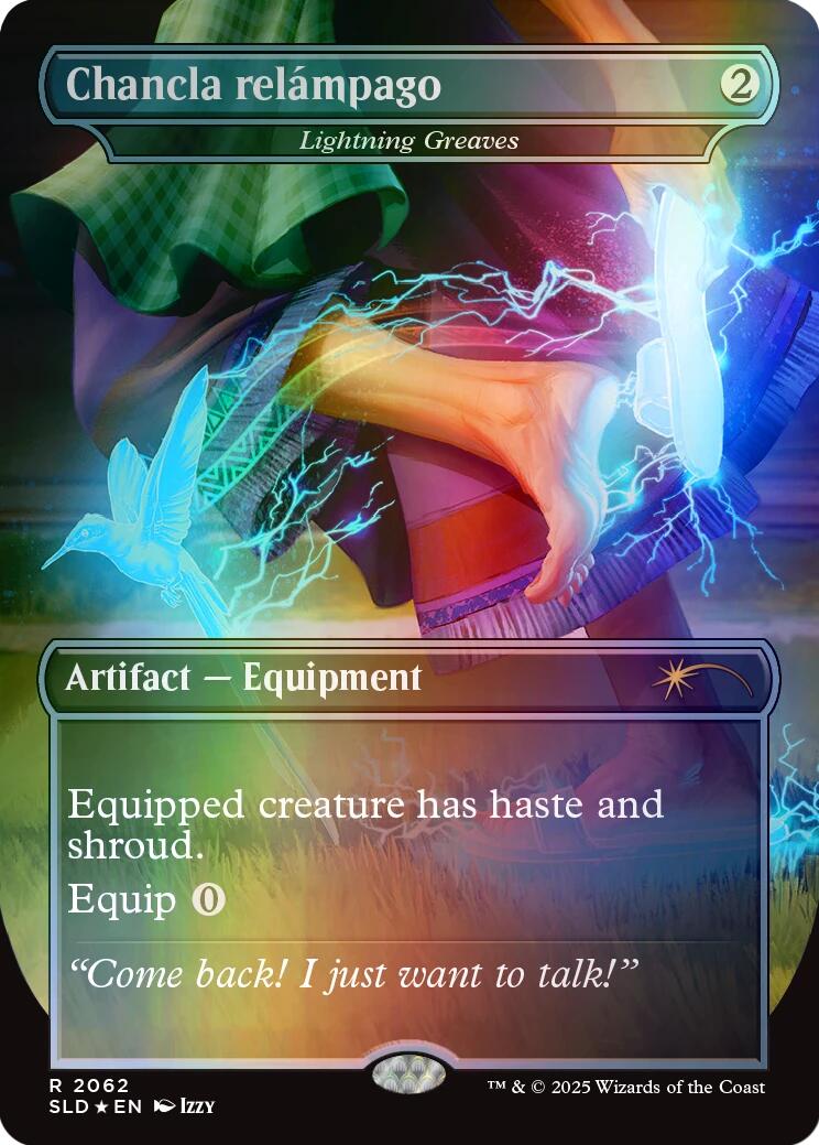 Chancla relampago - Lightning Greaves (Rainbow Foil) [Secret Lair Drop Series] | Cards and Coasters CA