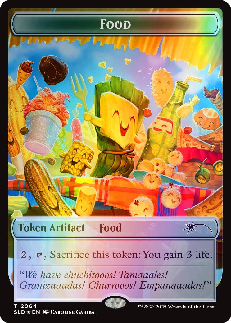 Food Token (2064) (Rainbow Foil) [Secret Lair Drop Series] | Cards and Coasters CA