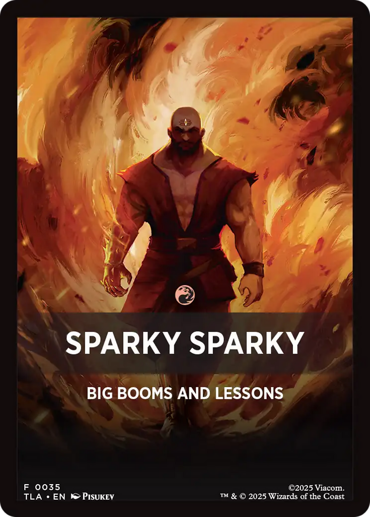 Sparky Sparky Theme Card [Avatar: The Last Airbender Tokens] | Cards and Coasters CA