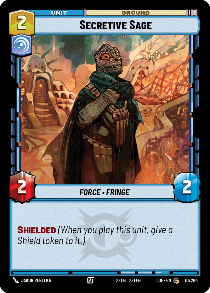 Secretive Sage (61/264) (61/264) [Legends of the Force] | Cards and Coasters CA