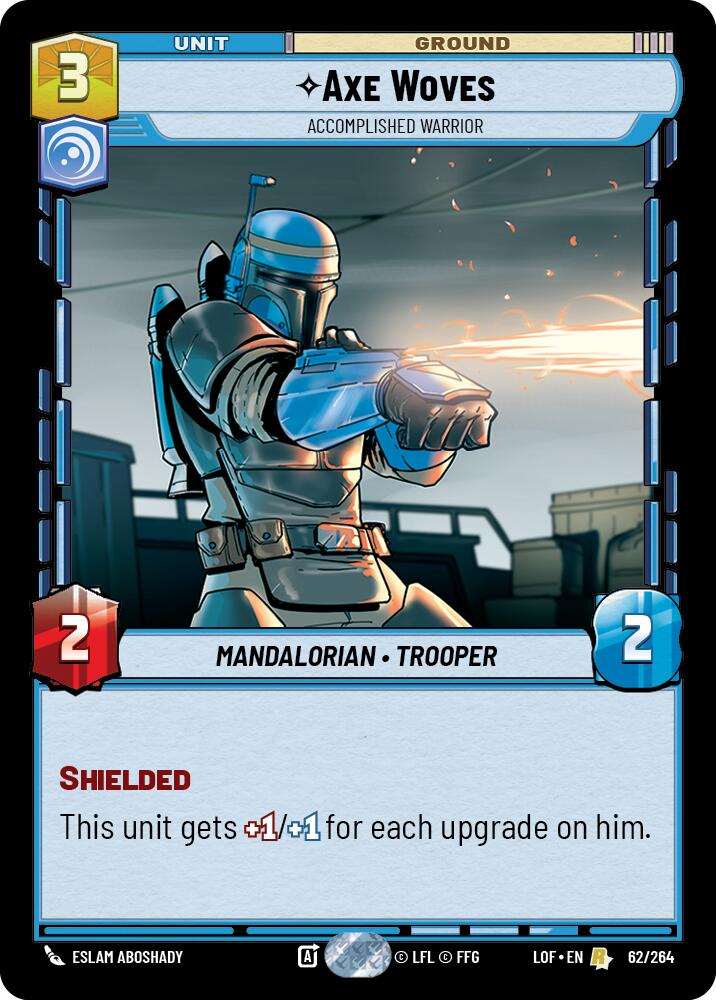 Axe Woves - Accomplished Warrior (62/264) (62/264) [Legends of the Force] | Cards and Coasters CA