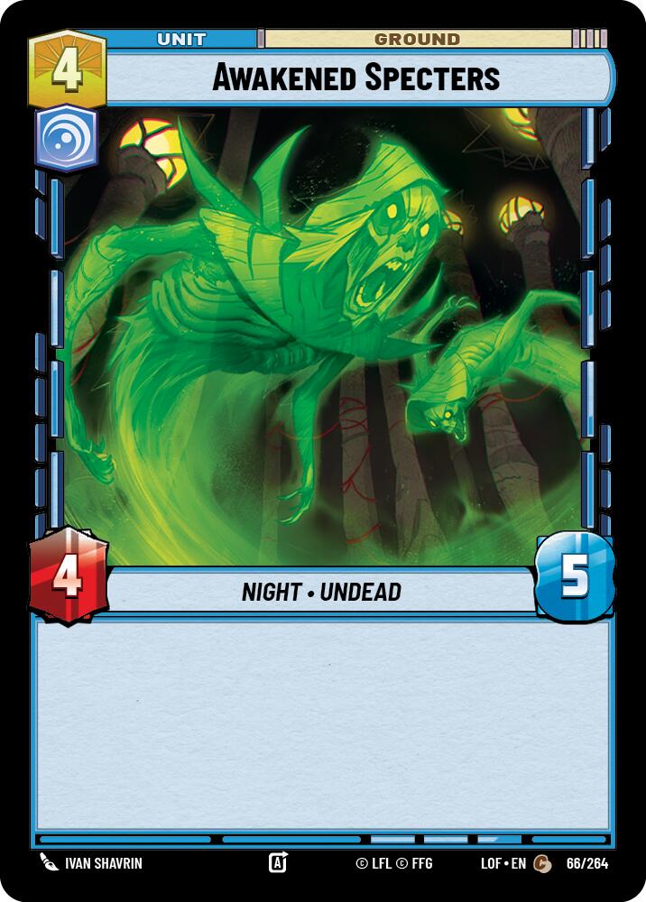 Awakened Specters (66/264) (66/264) [Legends of the Force] | Cards and Coasters CA