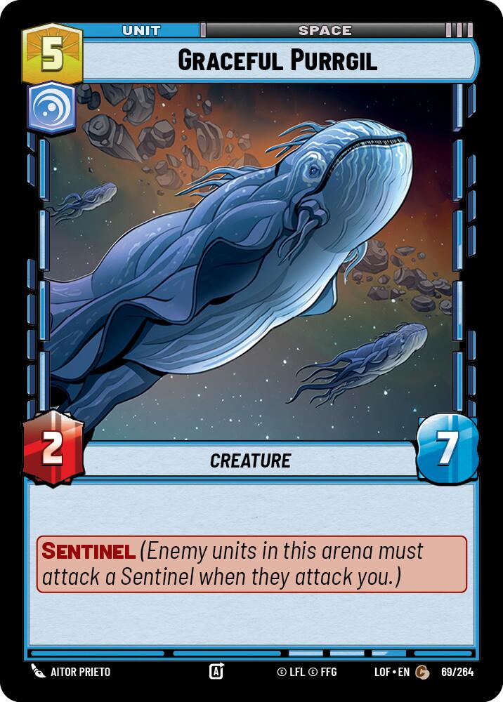 Graceful Purrgil (69/264) (69/264) [Legends of the Force] | Cards and Coasters CA