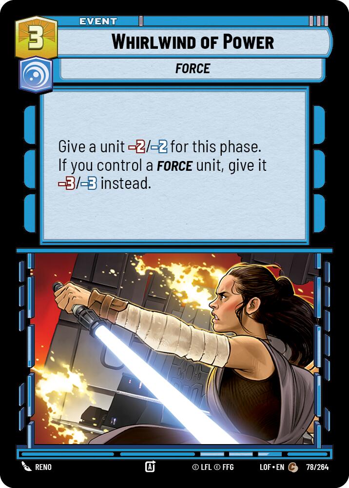 Whirlwind of Power (78/264) (78/264) [Legends of the Force] | Cards and Coasters CA