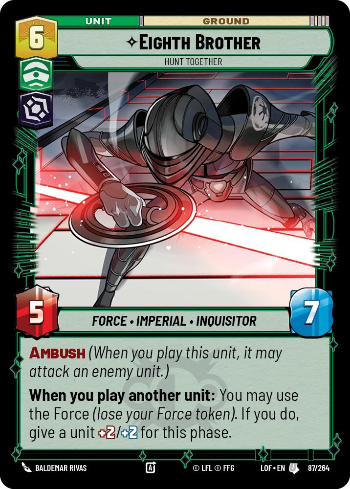Eighth Brother - Hunt Together (87/264) (87/264) [Legends of the Force] | Cards and Coasters CA