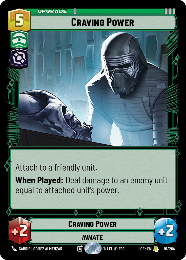 Craving Power (91/264) (91/264) [Legends of the Force] | Cards and Coasters CA