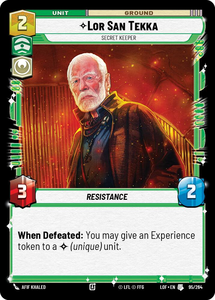 Lor San Tekka - Secret Keeper (95/264) (95/264) [Legends of the Force] | Cards and Coasters CA