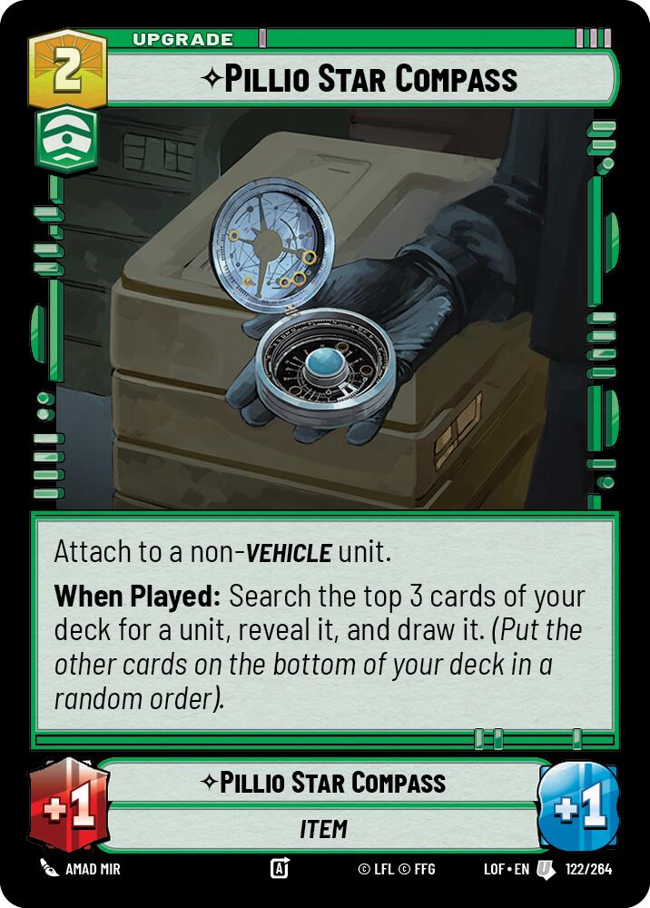 Pillio Star Compass (122/264) (122/264) [Legends of the Force] | Cards and Coasters CA
