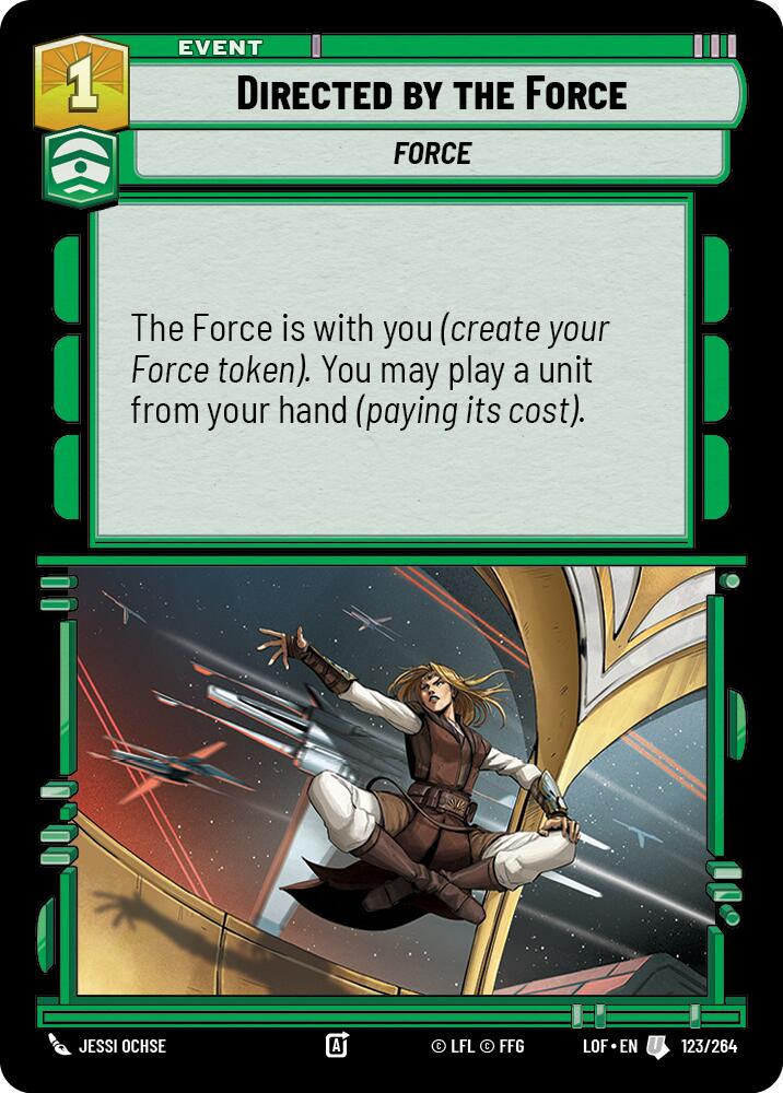 Directed by the Force (123/264) (123/264) [Legends of the Force] | Cards and Coasters CA