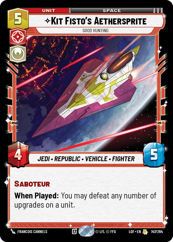 Kit Fisto's Aethersprite - Good Hunting (147/264) (147/264) [Legends of the Force] | Cards and Coasters CA