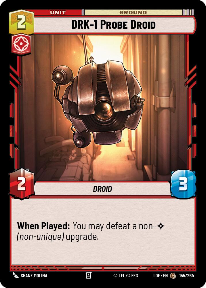 DRK-1 Probe Droid (155/264) (155/264) [Legends of the Force] | Cards and Coasters CA