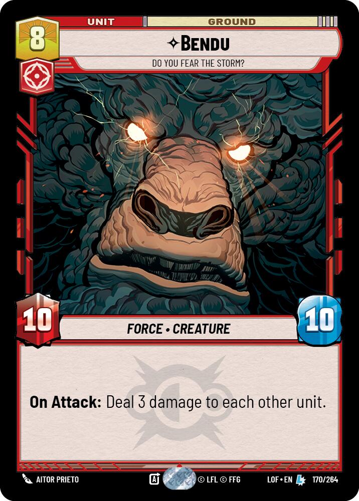 Bendu - Do You Fear the Storm? (170/264) (170/264) [Legends of the Force] | Cards and Coasters CA