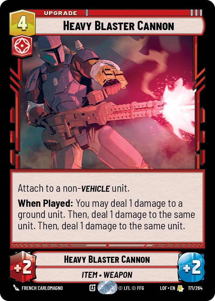 Heavy Blaster Cannon (171/264) (171/264) [Legends of the Force] | Cards and Coasters CA
