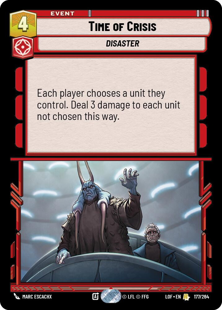 Time of Crisis (177/264) (177/264) [Legends of the Force] | Cards and Coasters CA