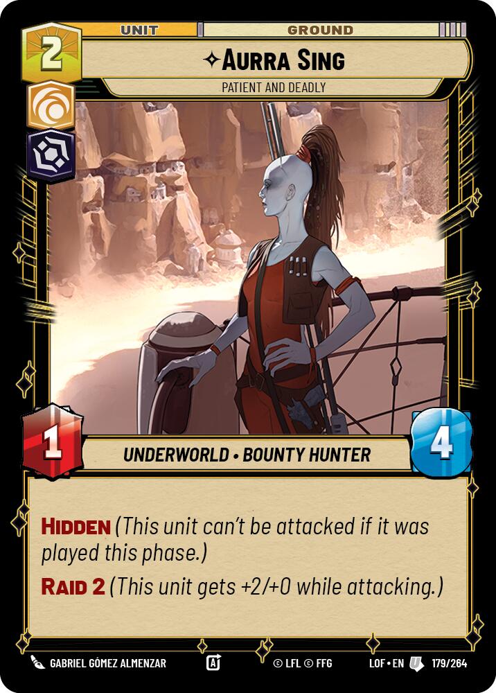 Aurra Sing - Patient and Deadly (179/264) (179/264) [Legends of the Force] | Cards and Coasters CA