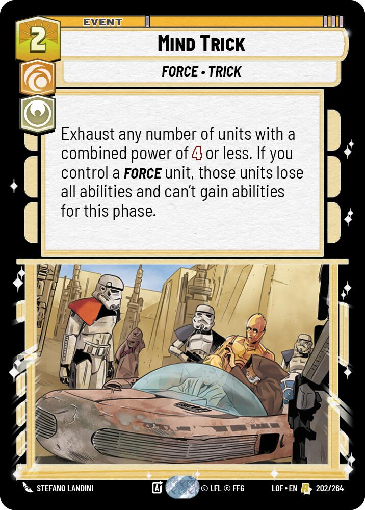 Mind Trick (202/264) (202/264) [Legends of the Force] | Cards and Coasters CA