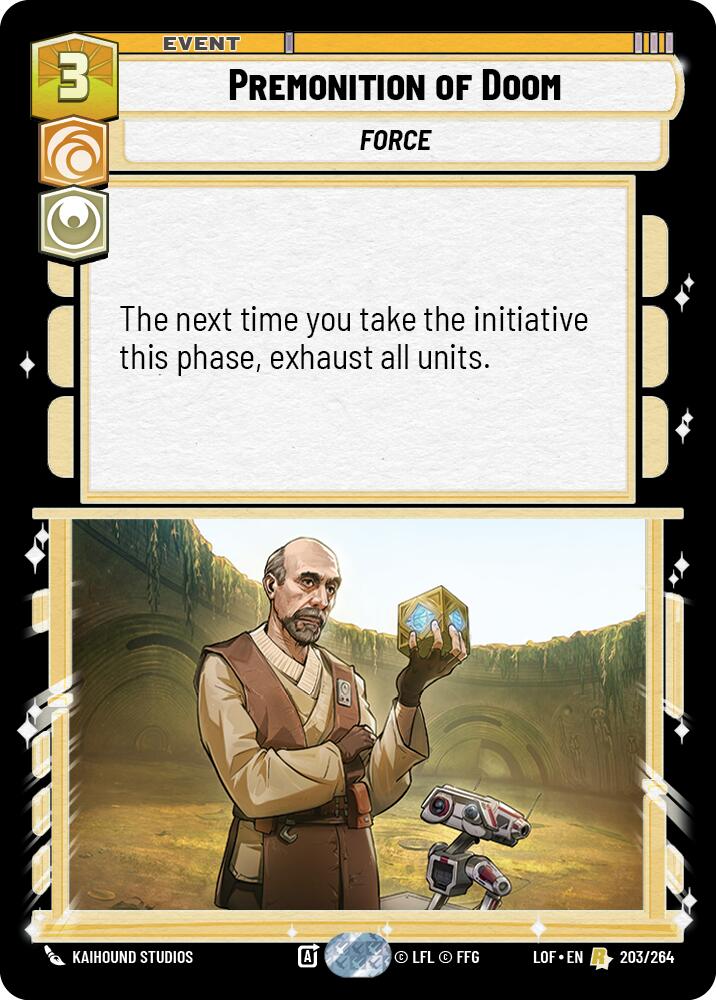 Premonition of Doom (203/264) (203/264) [Legends of the Force] | Cards and Coasters CA