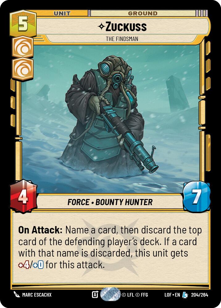 Zuckuss - The Findsman (204/264) (204/264) [Legends of the Force] | Cards and Coasters CA