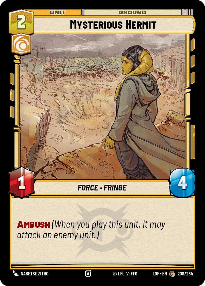 Mysterious Hermit (208/264) (208/264) [Legends of the Force] | Cards and Coasters CA