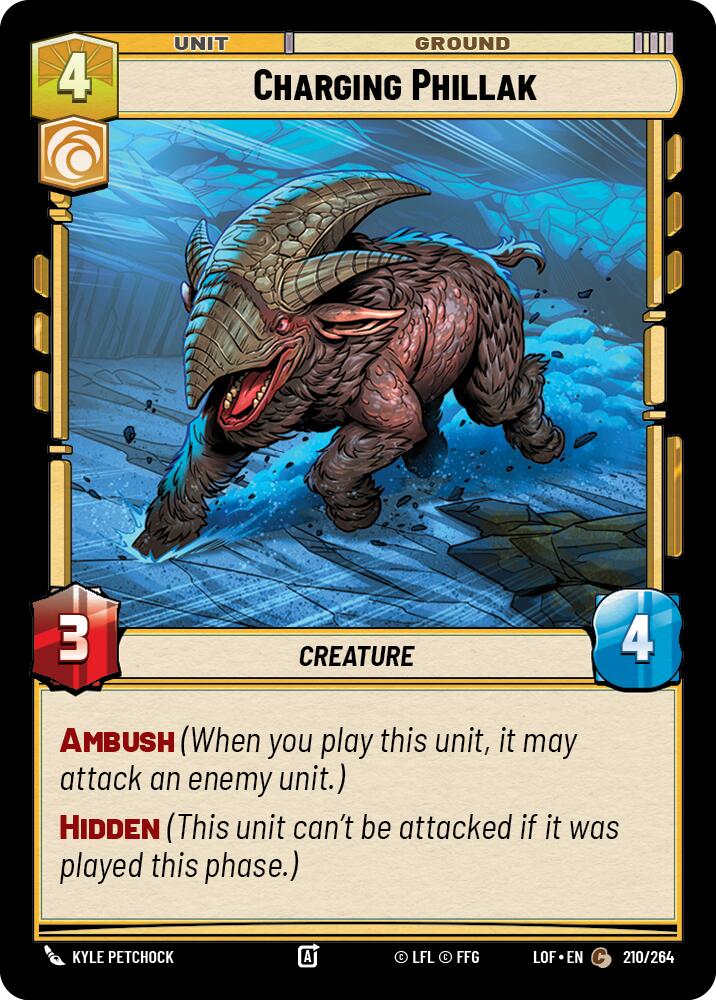 Charging Phillak (210/264) (210/264) [Legends of the Force] | Cards and Coasters CA