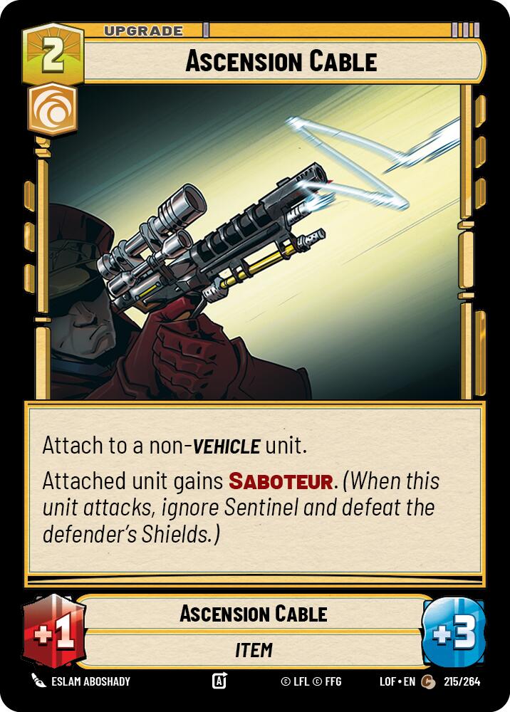 Ascension Cable (215/264) (215/264) [Legends of the Force] | Cards and Coasters CA