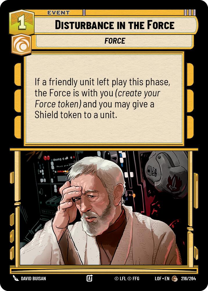 Disturbance in the Force (216/264) (216/264) [Legends of the Force] | Cards and Coasters CA