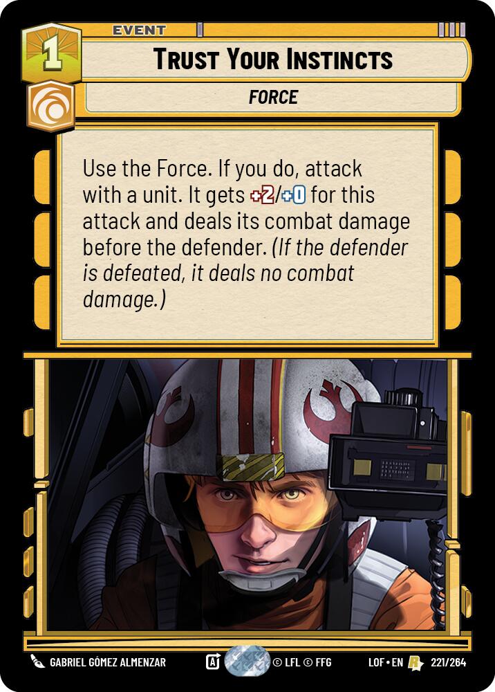 Trust Your Instincts (221/264) (221/264) [Legends of the Force] | Cards and Coasters CA
