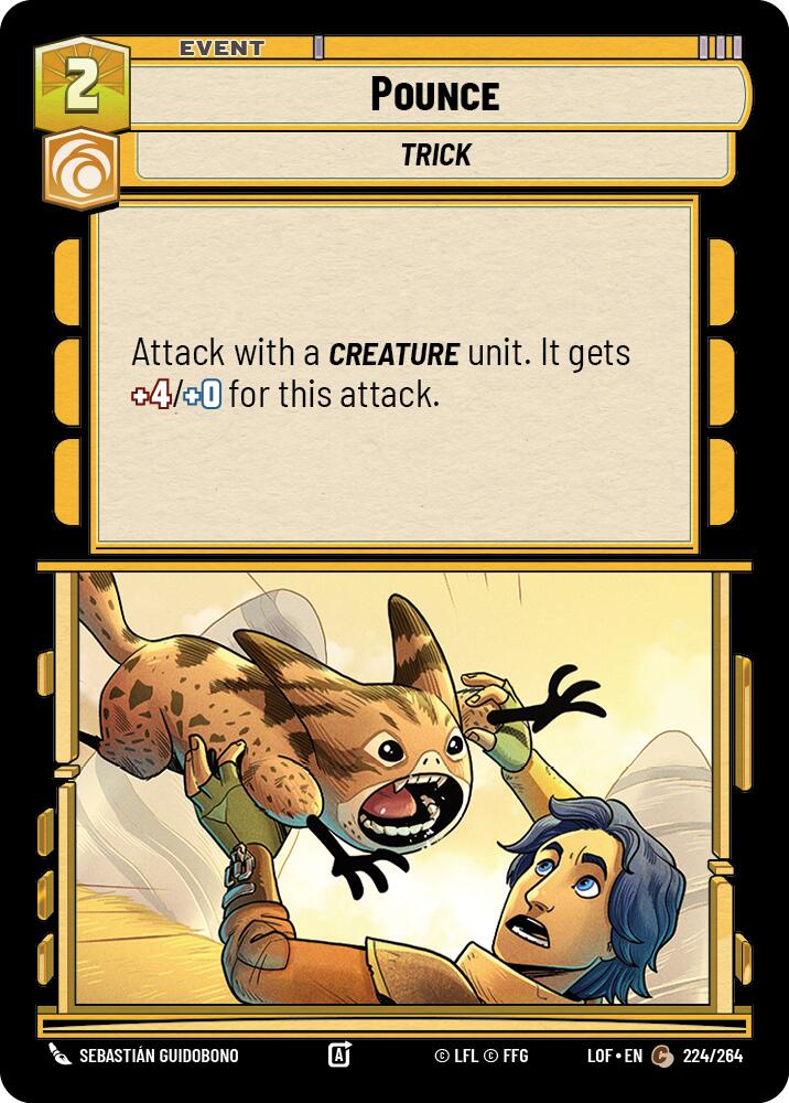 Pounce (224/264) (224/264) [Legends of the Force] | Cards and Coasters CA