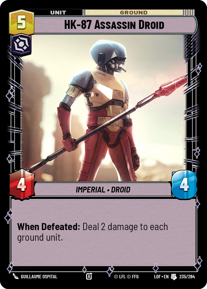 HK-87 Assassin Droid (235/264) (235/264) [Legends of the Force] | Cards and Coasters CA