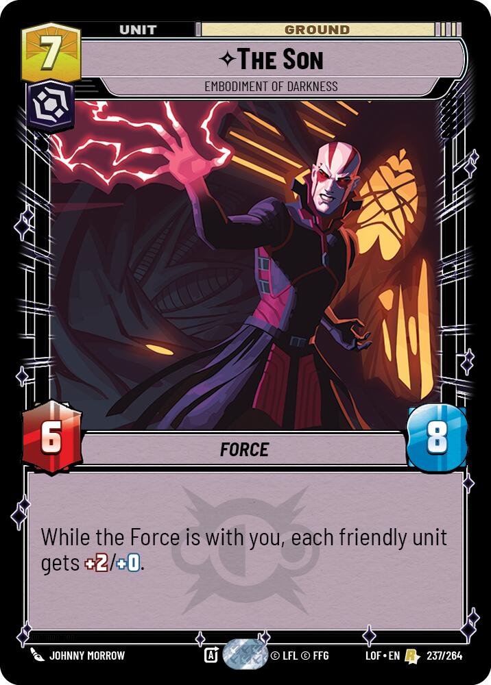 The Son - Embodiment of Darkness (237/264) (237/264) [Legends of the Force] | Cards and Coasters CA