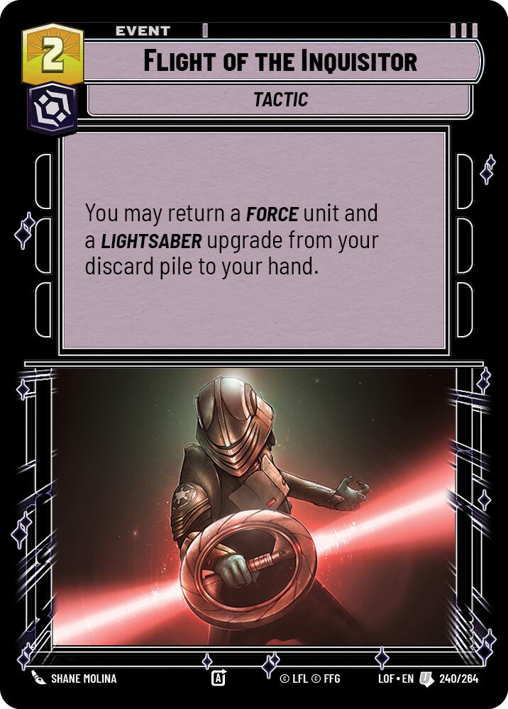 Flight of the Inquisitor (240/264) (240/264) [Legends of the Force] | Cards and Coasters CA
