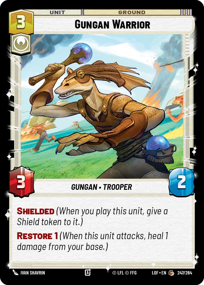 Gungan Warrior (247/264) (247/264) [Legends of the Force] | Cards and Coasters CA