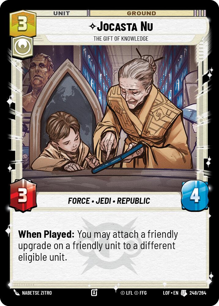 Jocasta Nu - The Gift of Knowledge (248/264) (248/264) [Legends of the Force] | Cards and Coasters CA