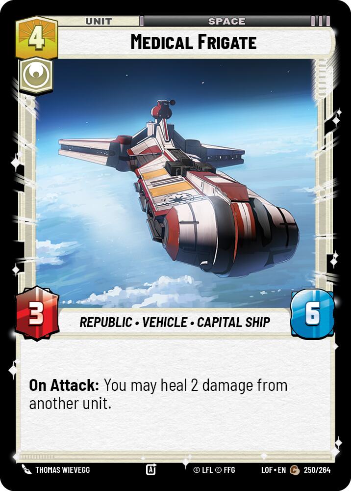 Medical Frigate (250/264) (250/264) [Legends of the Force] | Cards and Coasters CA