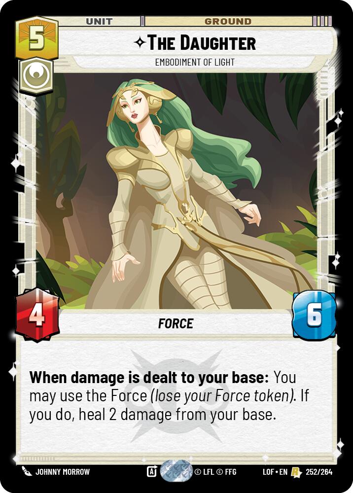 The Daughter - Embodiment of Light (252/264) (252/264) [Legends of the Force] | Cards and Coasters CA