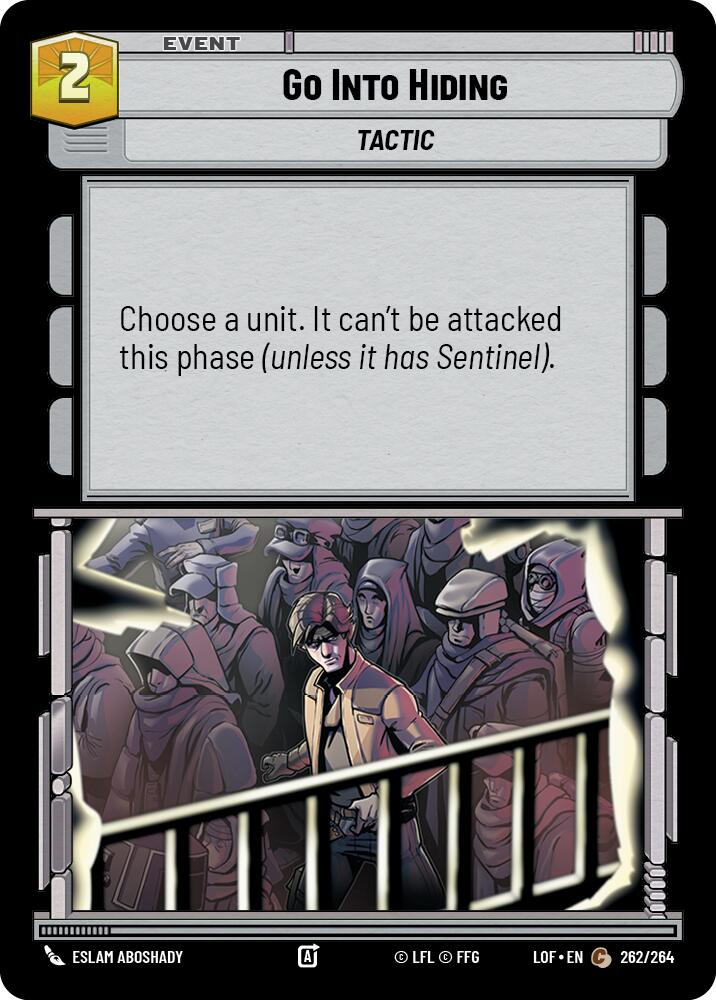 Go Into Hiding (262/264) (262/264) [Legends of the Force] | Cards and Coasters CA