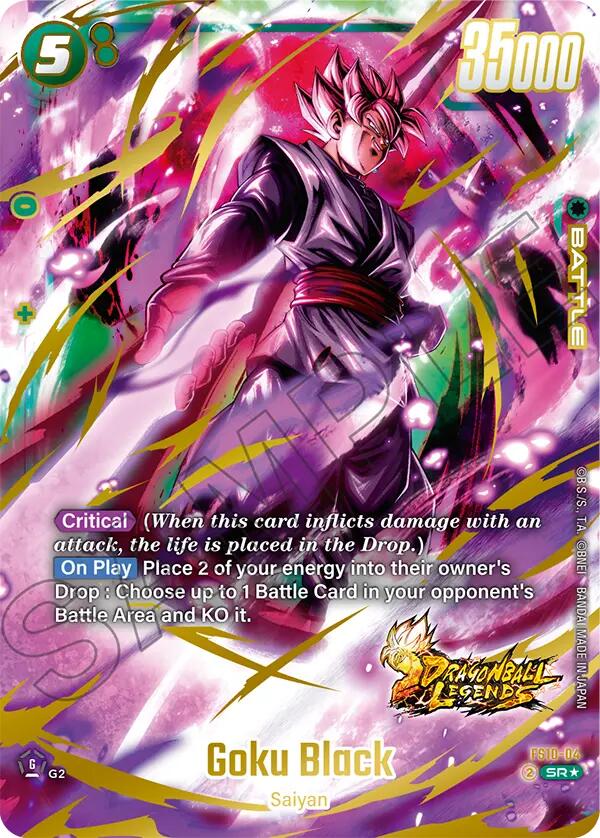 Goku Black (Bonus Pack Alternate Art) [Starter Deck: Giblet] | Cards and Coasters CA