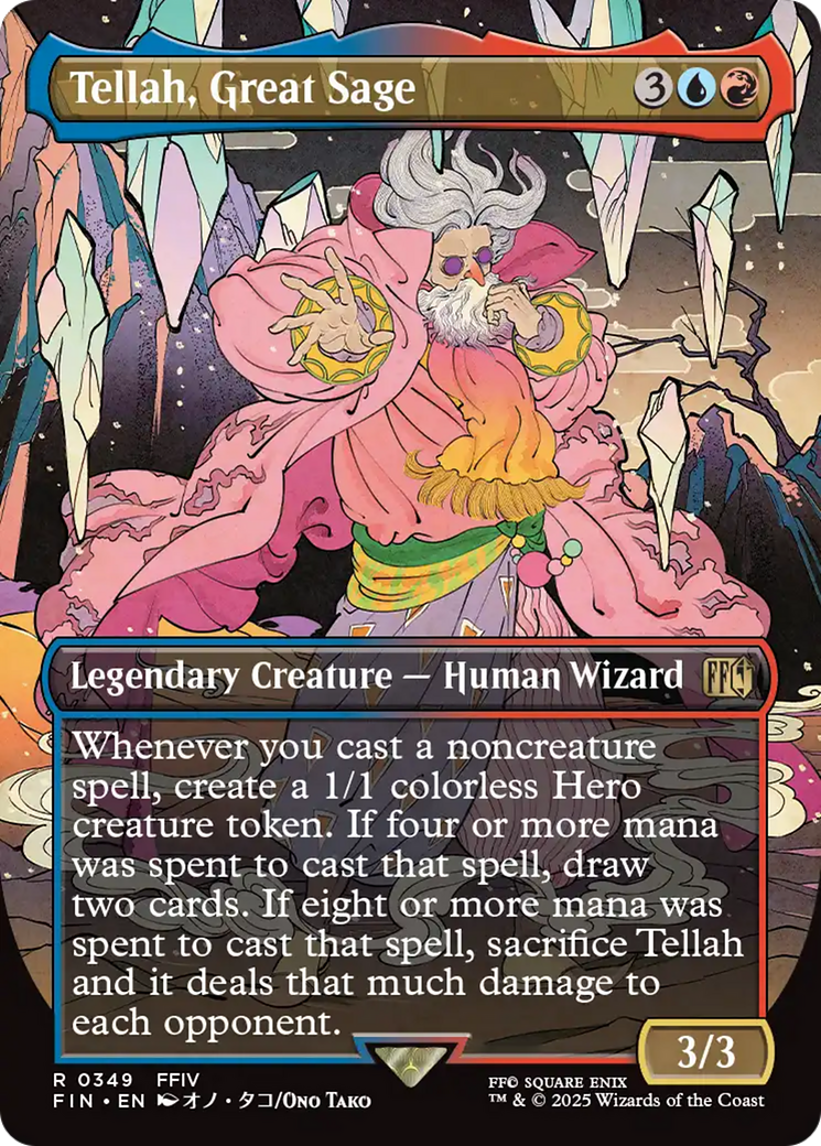 Tellah, Great Sage (Borderless) [FINAL FANTASY] | Cards and Coasters CA